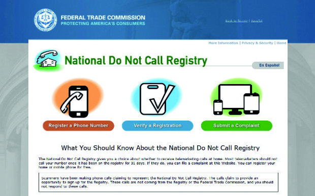 do not call registry