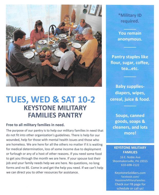 military families pantry