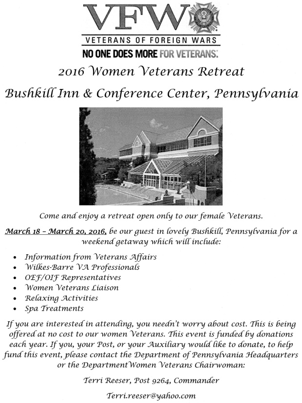 women veterans retreat
