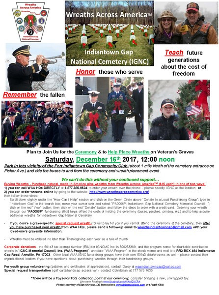 wreaths across