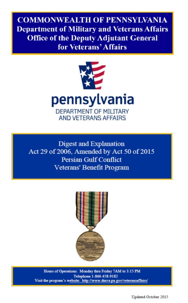 persian gulf benefit program