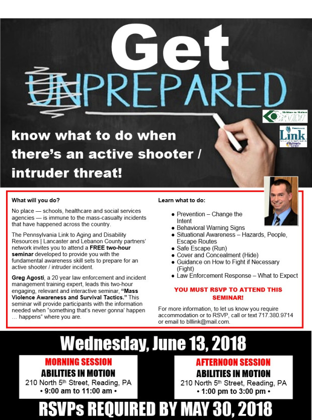 Draft active shooter flyer Berks