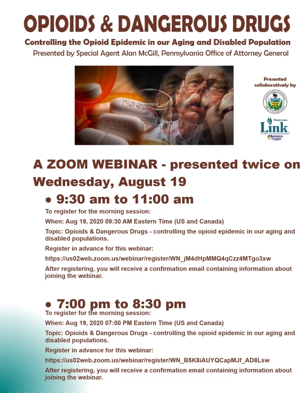 OPIOID ADDICTION ZOOM PROGRAM August 2020